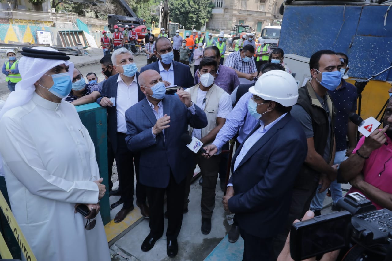 وزير النقل يتفقد محطة صفاء حجازي بالزمالك بالمرحلة الثالثة من الخط الثالث لمترو الانفاق