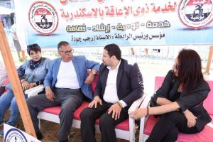 افتتاح أول شاطىء عام بالإسكندرية لــ ذوي الإعاقة