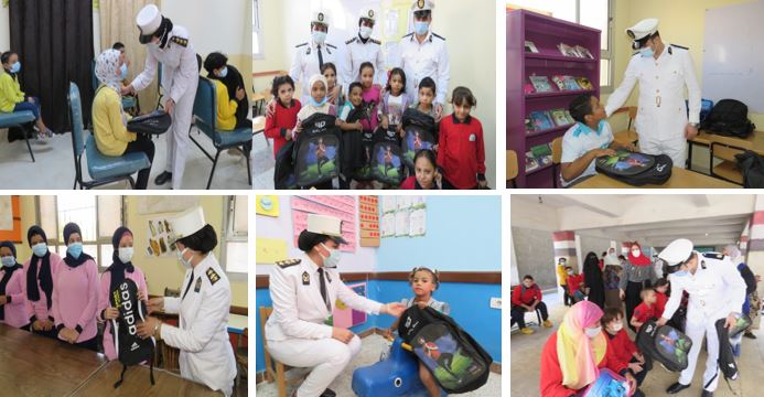 الداخلية توزع 2500 حقيبة مدرسية على الأطفال ذوي الإعاقة فى 13 مدرسة بالقاهرة والجيزة